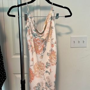 XS Abercrombie & Fitch Cowl Neck Slip Floral Dress